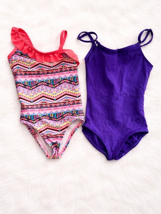 Arizona Jean Company Other - Girls Size 4/5 Swimsuit Bundle Arizona One Piece Colorful Boho Summer Swimwear